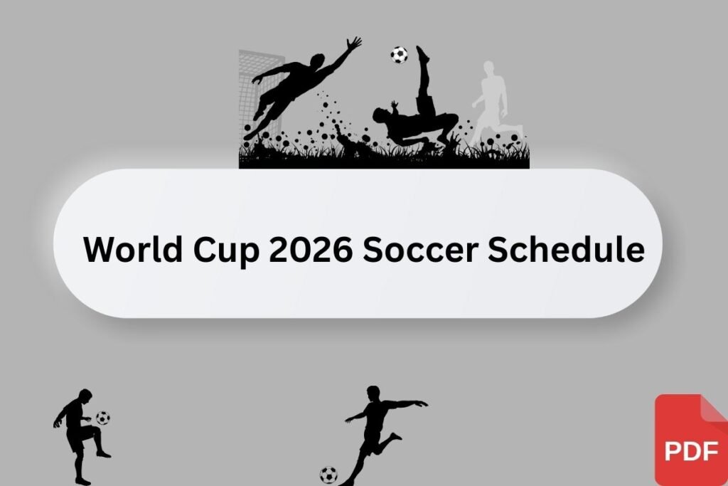 FIFA World Cup 2026 Schedule PDF